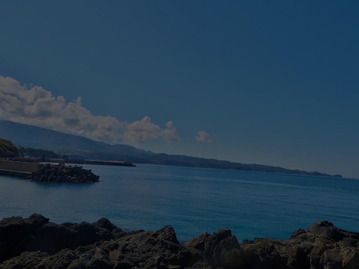 住居の目の前は海