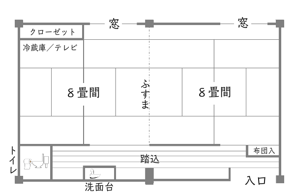 和室16畳見取り図